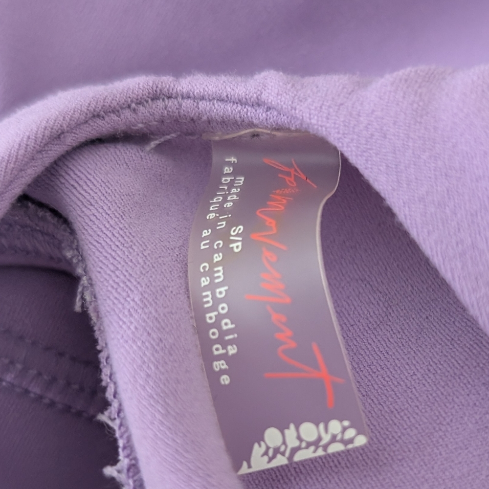 Free People Never Better High Neck Onesie In Lavender Size Small - Picture 3 of 5